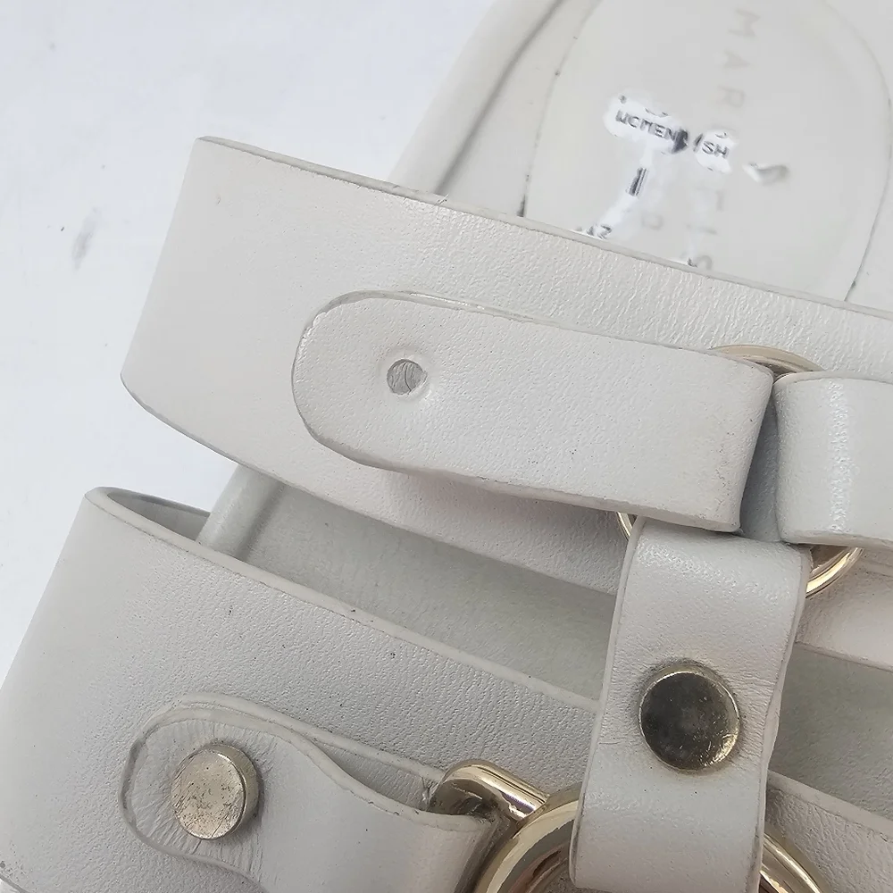 Marc Fisher LTD Verity Strappy Sandal Chic Cream Women’s Size 6 DEFECTIVE
